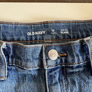 Old Navy High-Waisted Built-In Tough Flare Jeans Girls 12 Plus